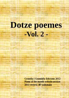 Dotze poemes Vol.2 2012 (pom 2011) cover by Grosella i Grandalla Edicions
